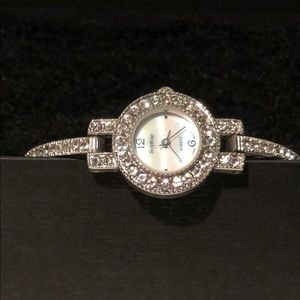 VINTAGE SOPHIE RHINESTONE SILVER WATCH